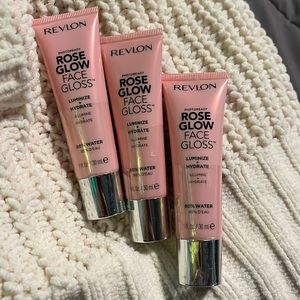 REVLON Rose glow face gloss primer 3 bottles